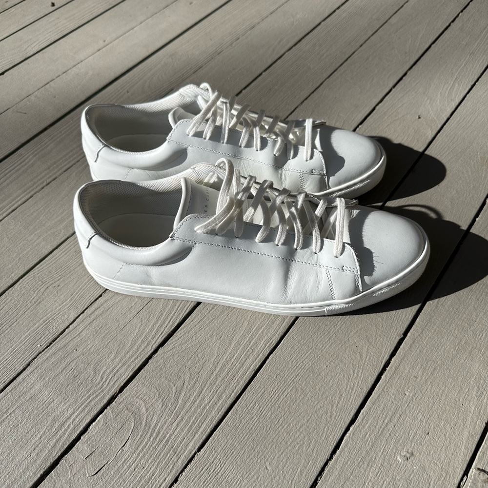 Oliver Cabell Low 1 White Leather Sneakers- Size 13/46 Wide